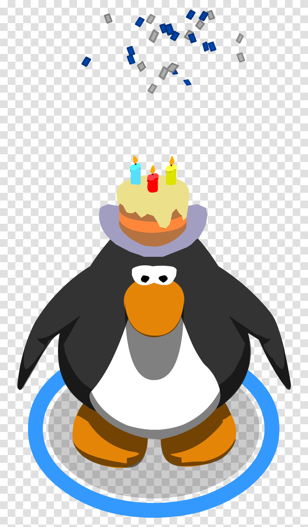 Clipart Penguin Happy Birthday 1770924 Club Penguin Propeller Hat, Bird, Animal, Snowman, Winter Transparent Png