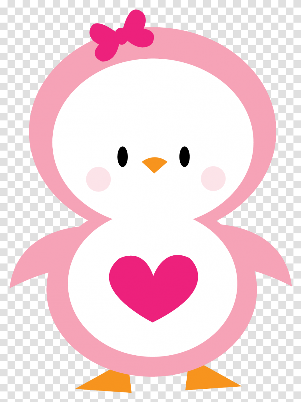 Clipart Penquin Kdchi Penguin Pink, Number, Snowman Transparent Png
