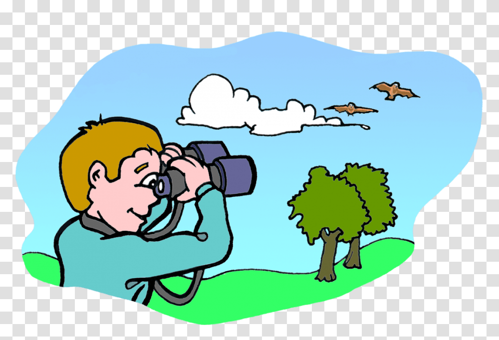 Clipart People Binoculars Looking At A Tree Clipart, Bird, Animal, Photography, Photographer Transparent Png