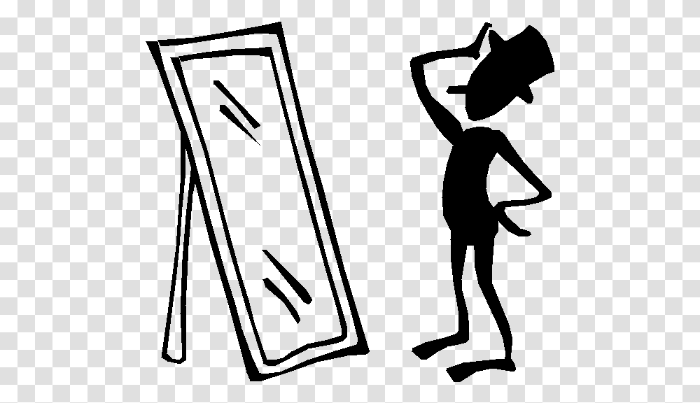 Clipart Person Looking In Mirror, Gray, World Of Warcraft Transparent Png