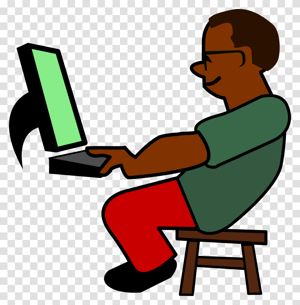 Clipart, Person, Sitting, Female Transparent Png