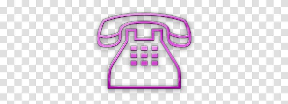 Clipart Phone Icon Pink Colorful Phone Clipart, Light, Neon Transparent Png