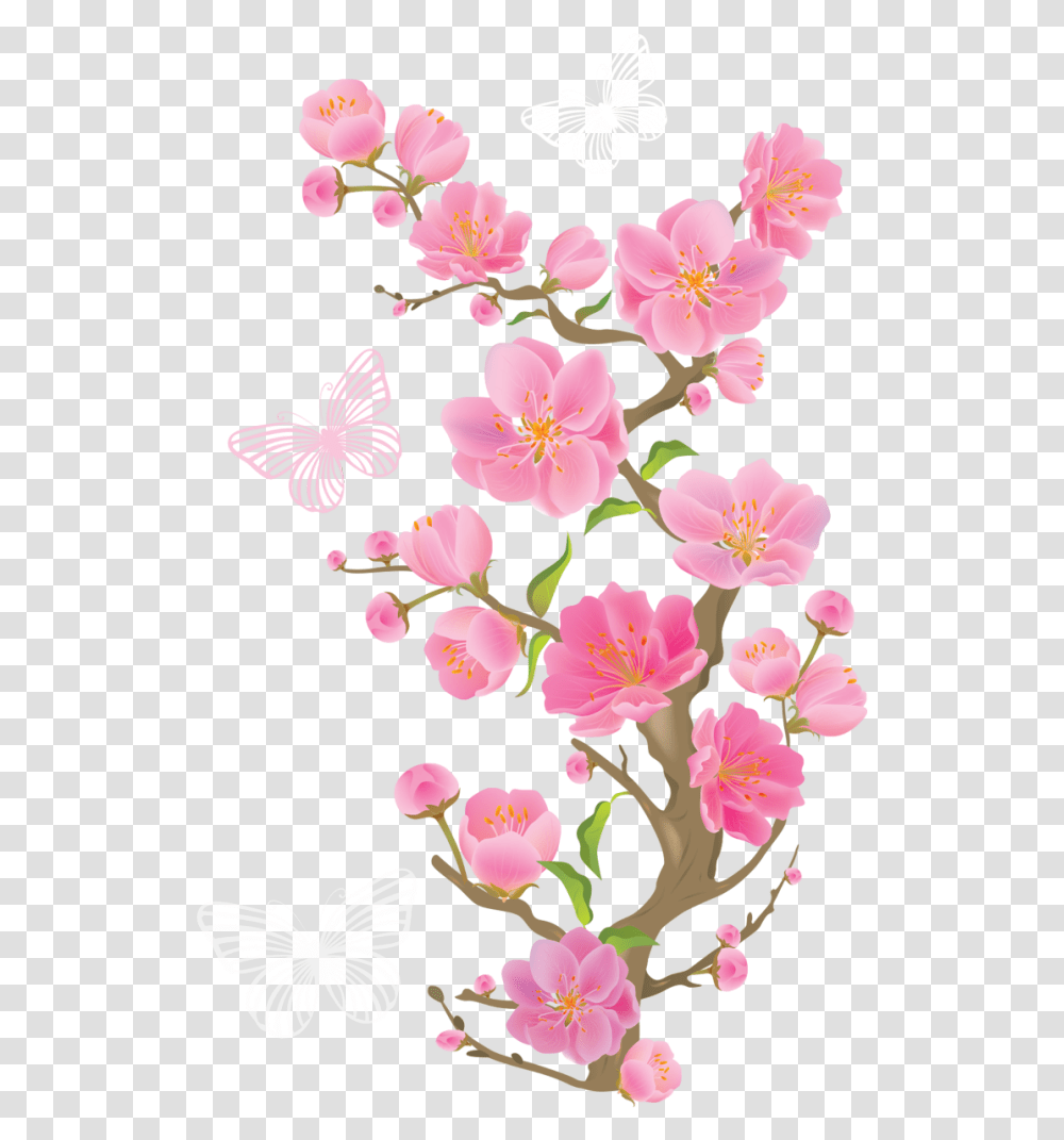 Clipart Picture Flower Clip Art Pink, Plant, Blossom, Cherry Blossom, Anther Transparent Png