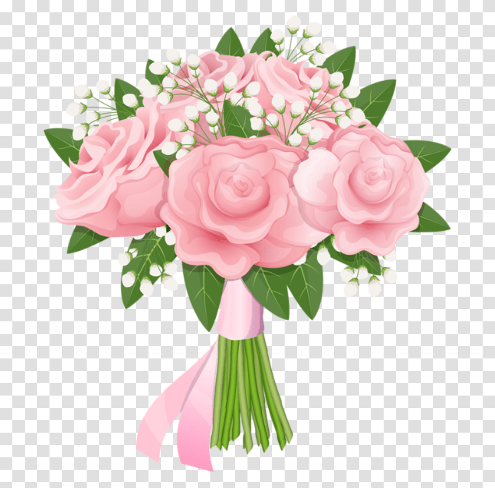 Clipart Pink Bouquet Roses Background, Plant, Flower, Blossom, Flower Arrangement Transparent Png