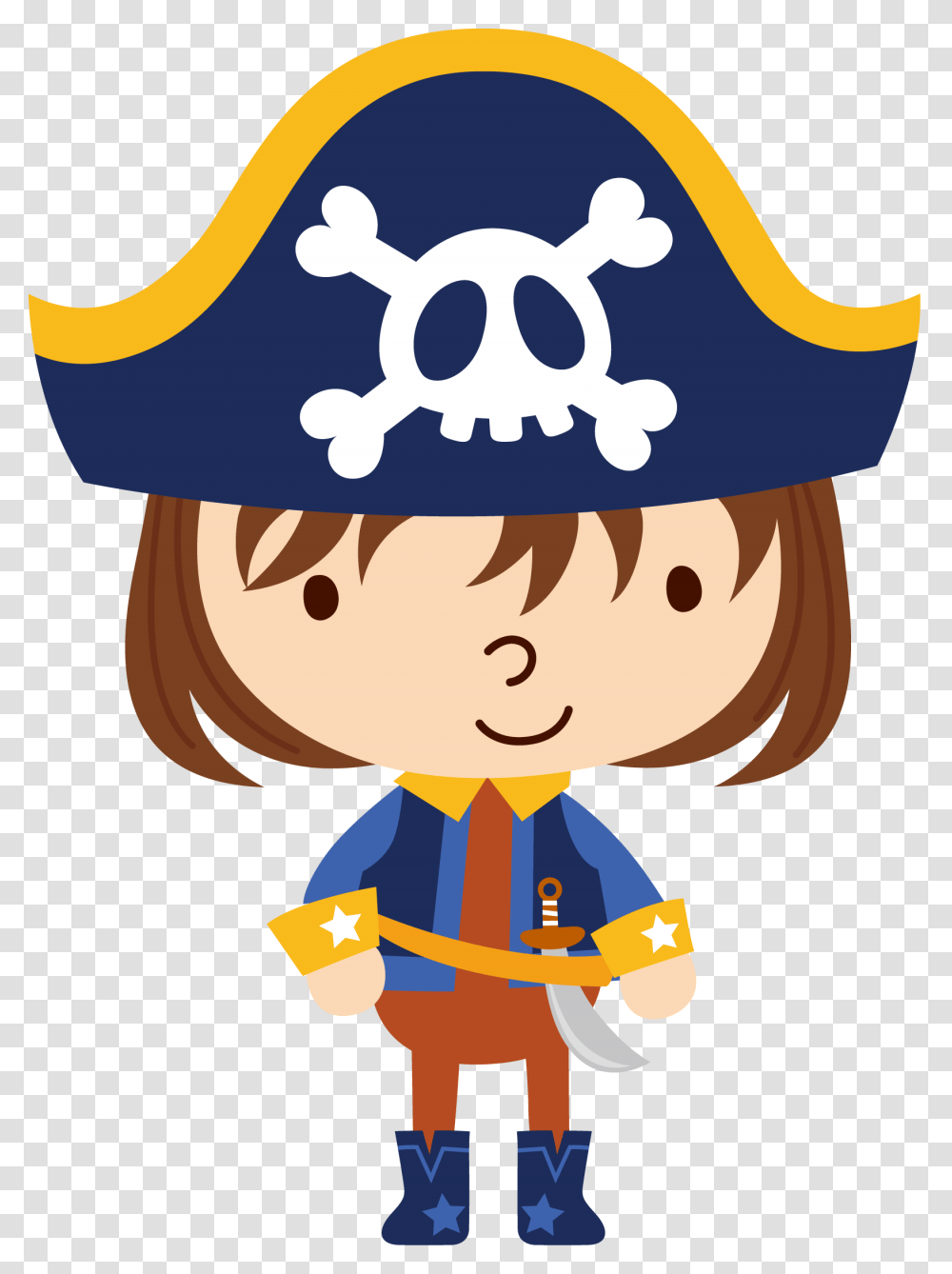 Clipart Pirates Pirate Birthday, Label, Sticker Transparent Png