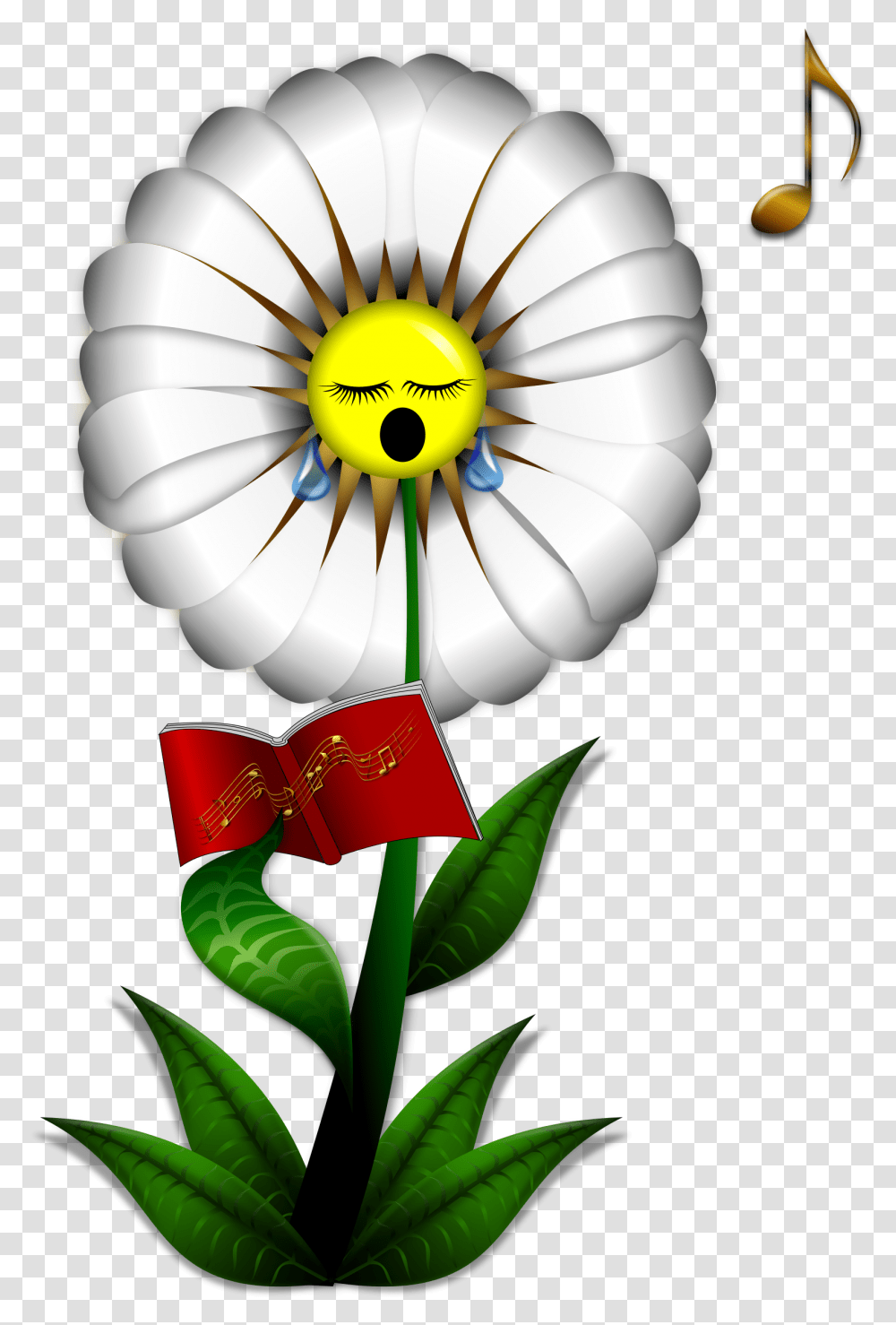 Clipart, Plant, Flower, Blossom, Daisy Transparent Png