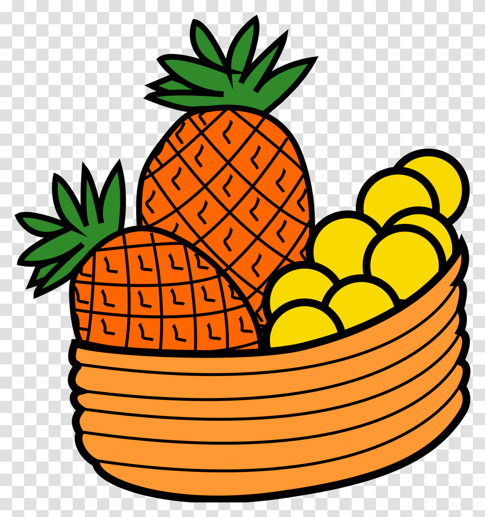 Clipart, Plant, Fruit, Food, Pineapple Transparent Png