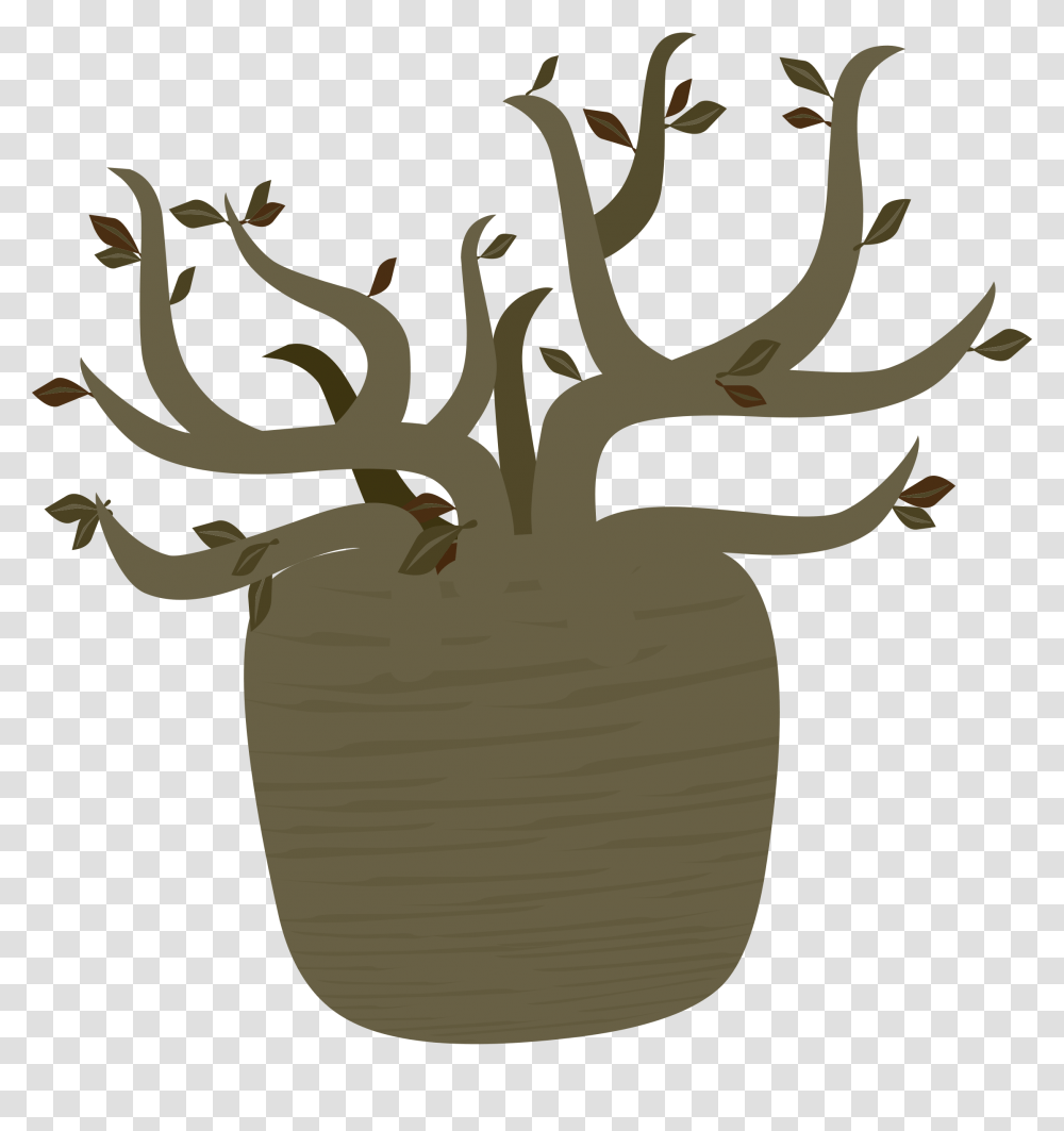 Clipart, Plant, Tree, Root, Painting Transparent Png