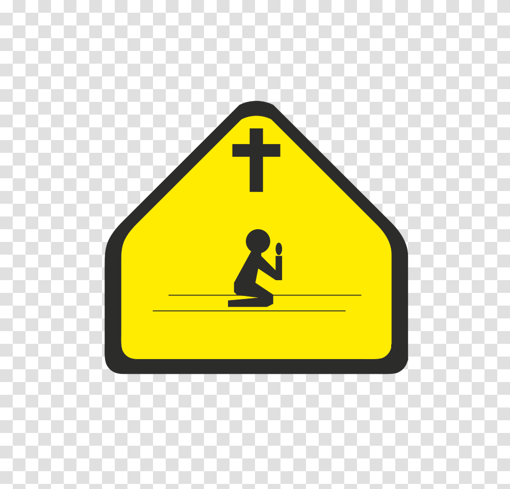 Clipart Prayer, Road Sign Transparent Png