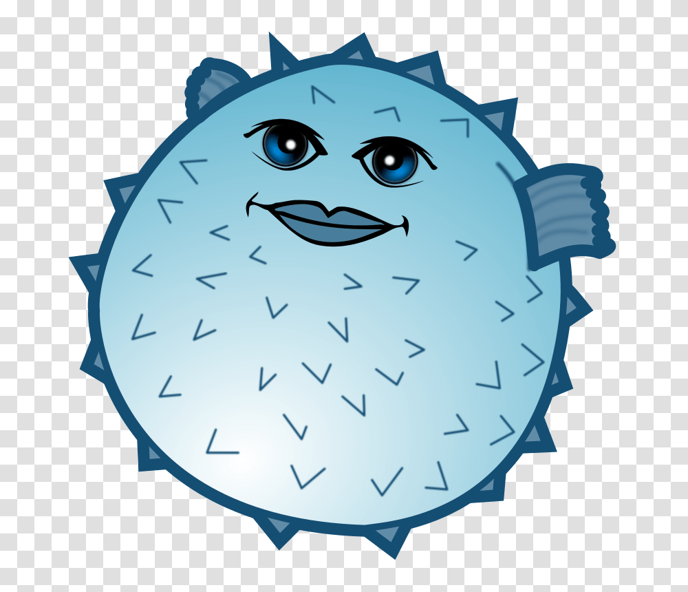 Clipart, Puffer, Sea Life, Fish, Animal Transparent Png