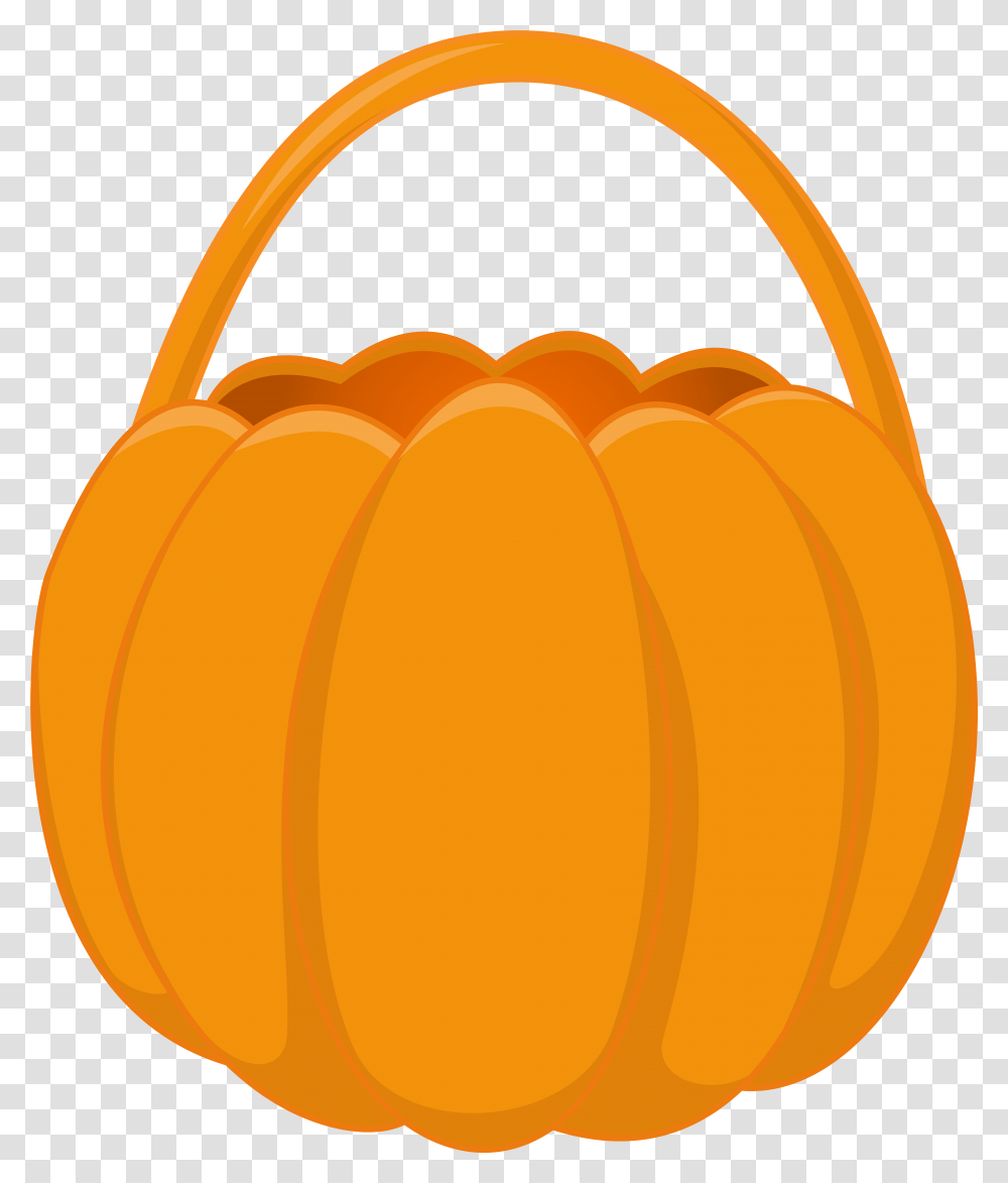 Clipart Pumpkin Basket, Plant, Vegetable, Food, Produce Transparent Png