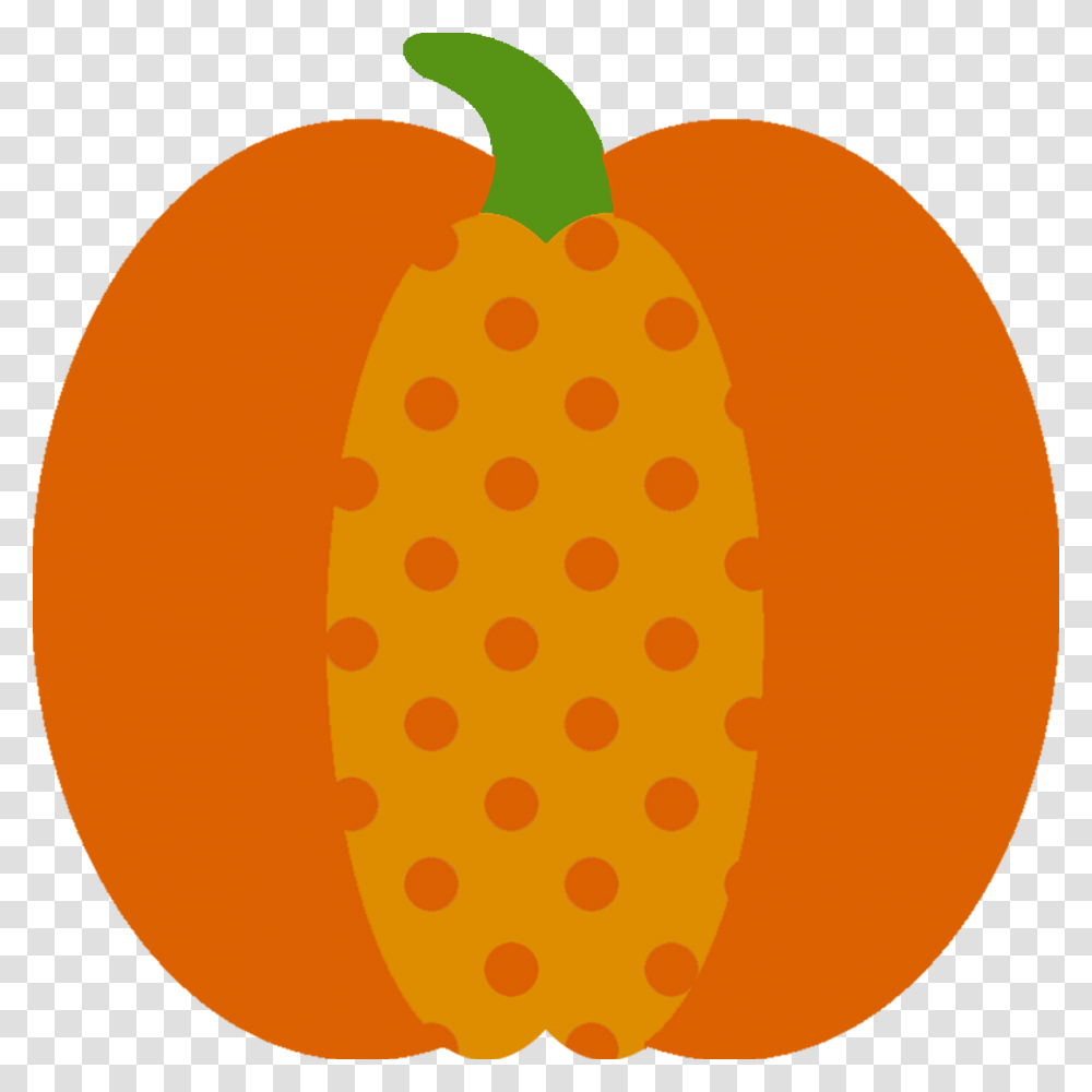Clipart Pumpkin Polka Dot, Plant, Food, Fruit, Pineapple Transparent Png