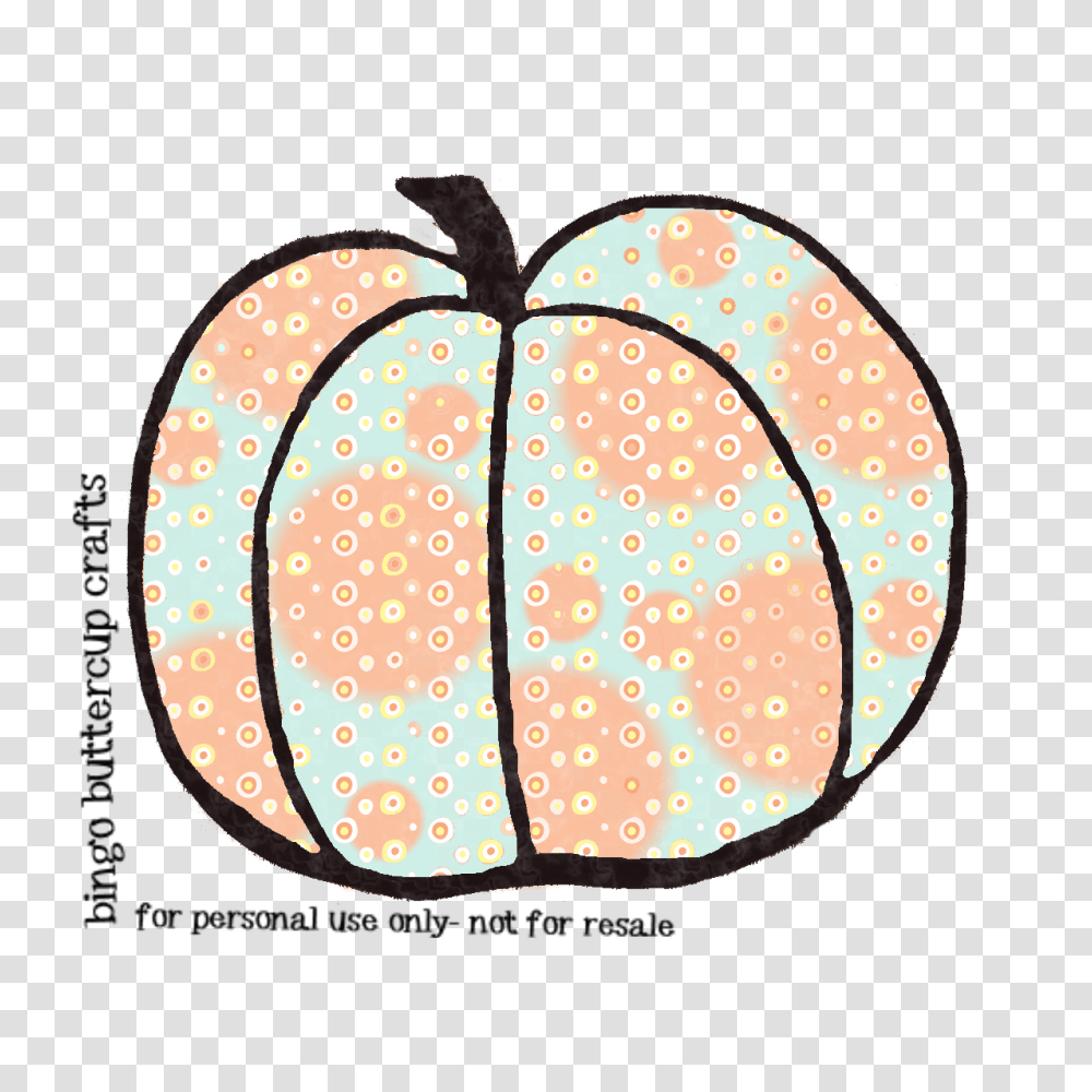 Clipart Pumpkin Polka Dot Transparent Png