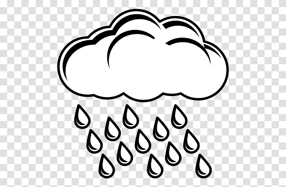Clipart Rain Percipitation Sun And Clouds Coloring Monsoon Picture For Colouring, Stencil, Hand, Mustache, Pillow Transparent Png