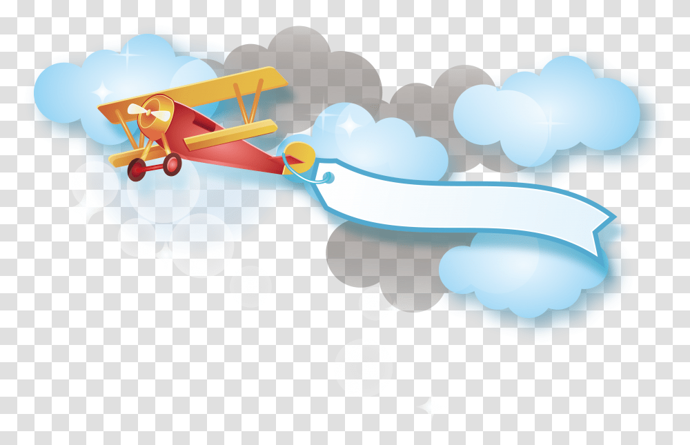 Clipart Red Plane With Banner, Nature, Outdoors, Ice Transparent Png