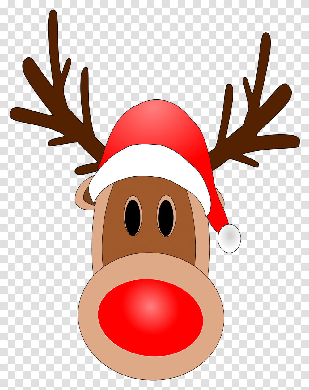 Clipart Reindeer Red Nose, Plant, Toy, Food, Seed Transparent Png