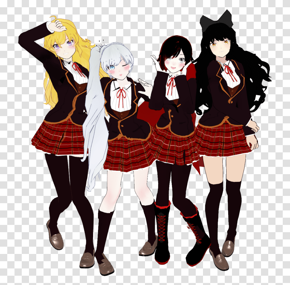 Clipart Resolution Beacon Academy Uniform Rwby, Skirt, Person, People Transparent Png