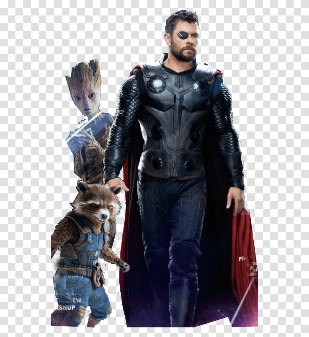Clipart Resolution Thor Infinity War Stormbreaker, Person, Costume, Coat Transparent Png