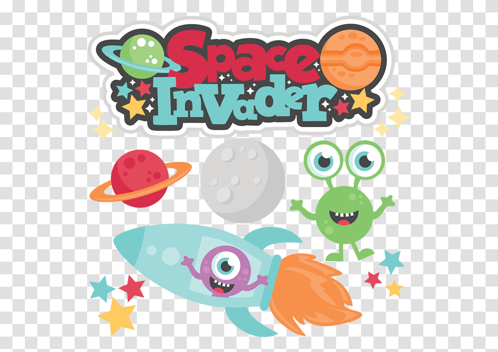 Clipart Rocket Space Invaders Download Full Size Miss Kate Cuttables Space, Seafood, Sea Life, Animal, Poster Transparent Png