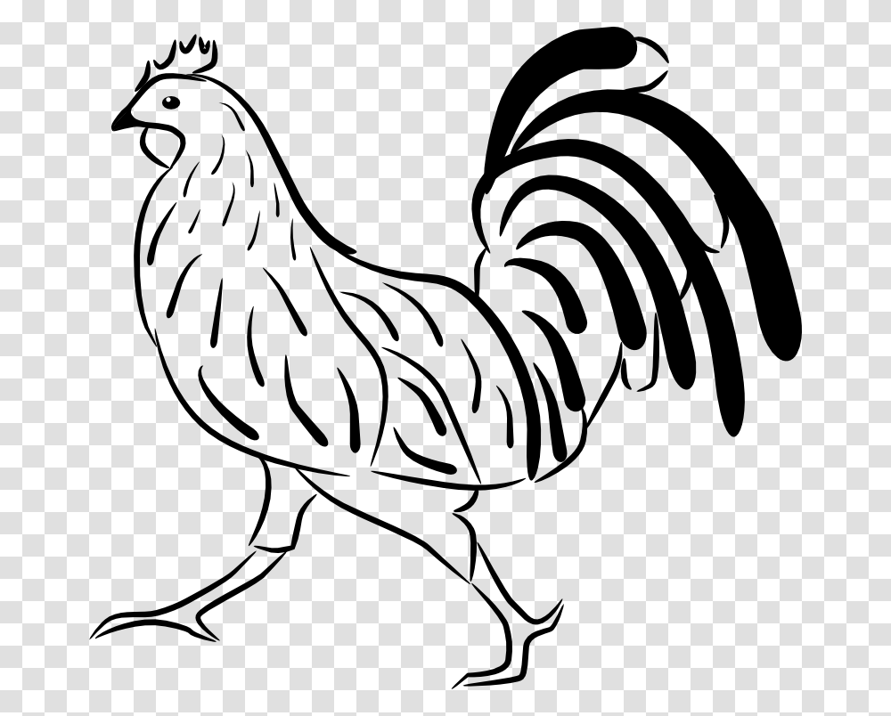 Clipart Rooster Petelin Pobarvanka, Poultry, Fowl, Bird, Animal Transparent Png