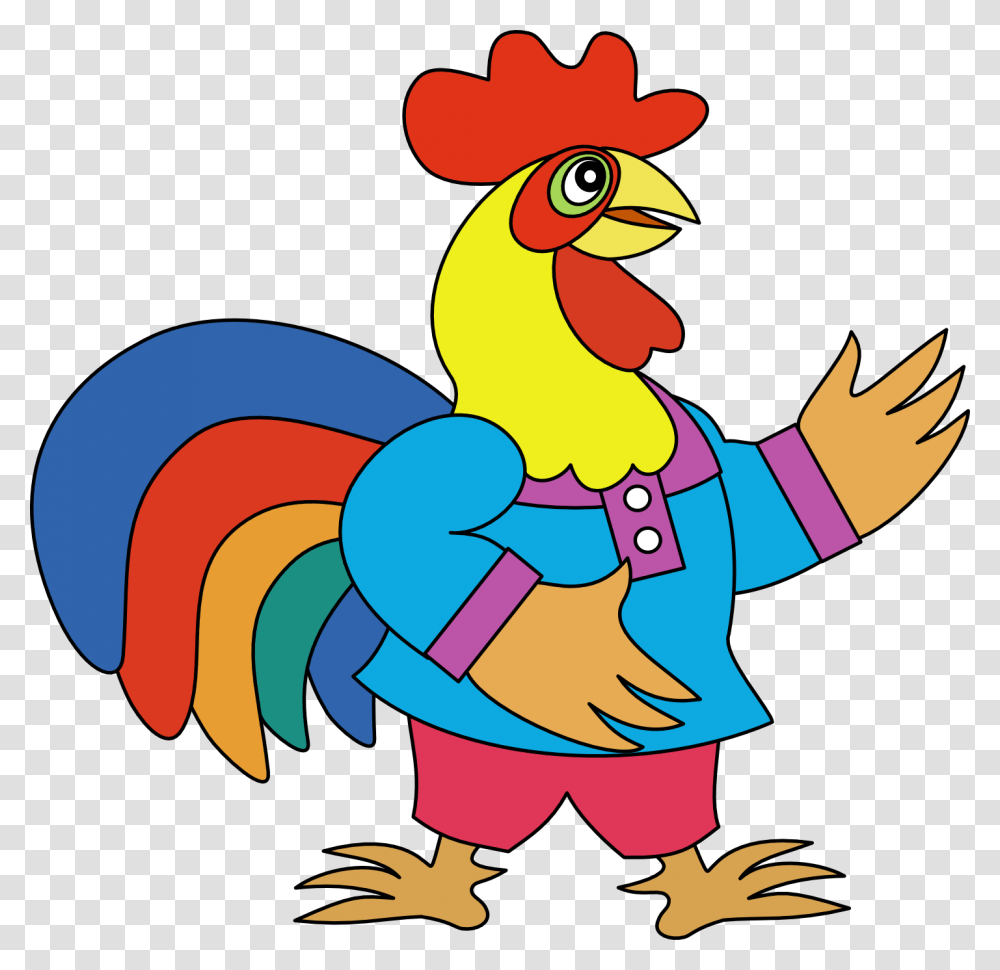 Clipart Roosters With Clothes, Poultry, Fowl, Bird, Animal Transparent Png
