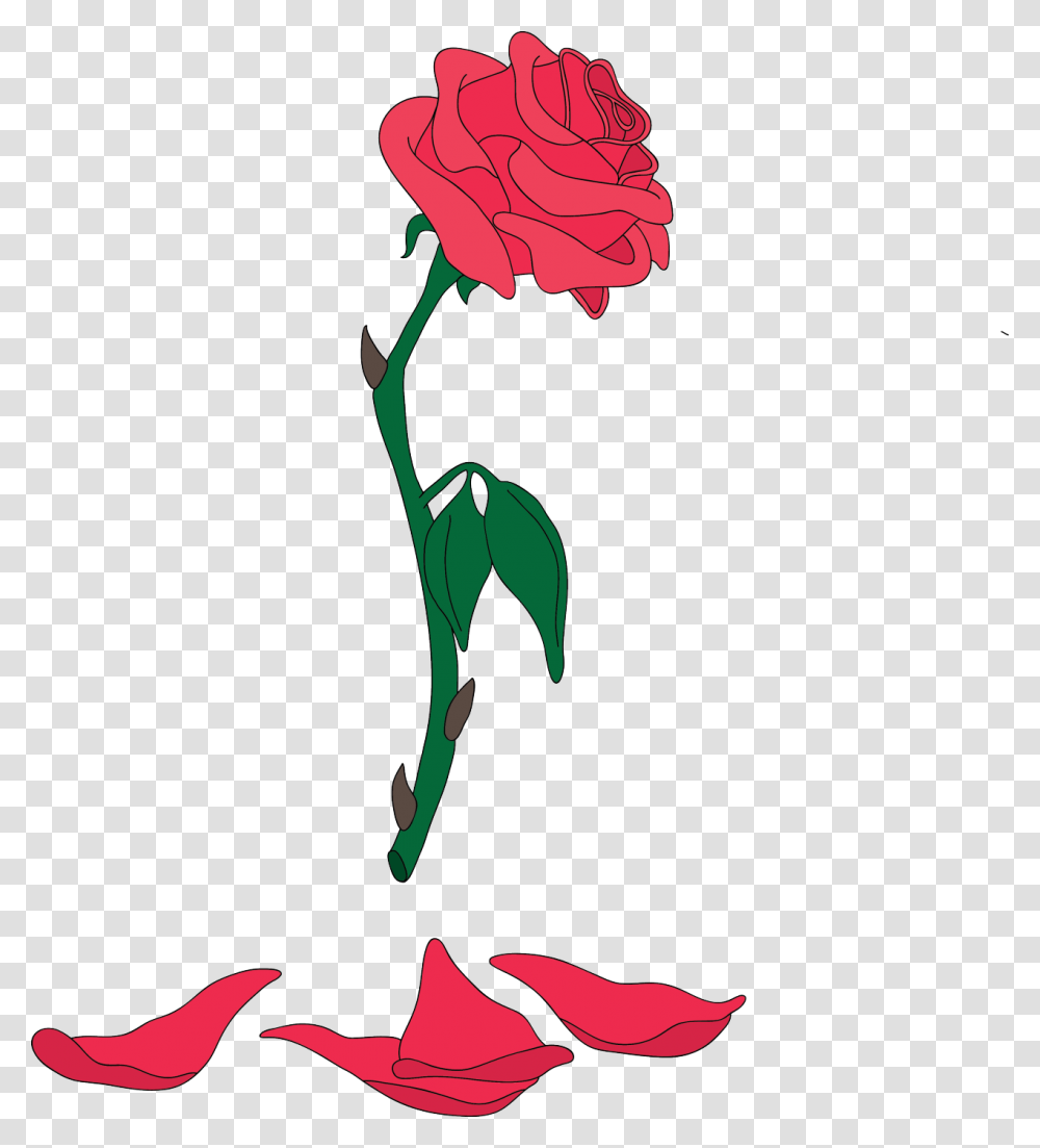 Clipart Rose Beauty And The Beast Rose Beauty And The Beast, Plant, Flower, Blossom, Carnation Transparent Png