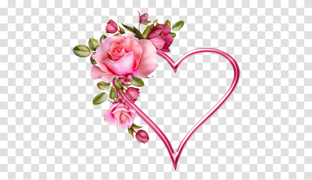 Clipart Roses Embroidery Flower Hd And Heart, Plant, Blossom, Graphics, Floral Design Transparent Png