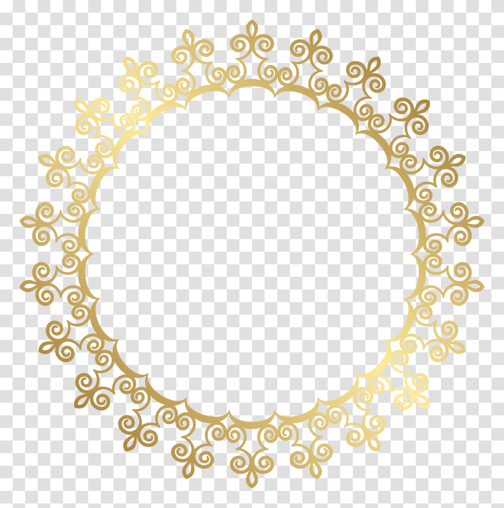 Clipart Round Lace Border, Paper, Label, Page Transparent Png