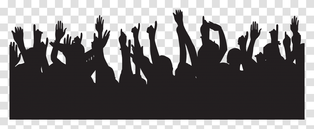 Clipart Royalty Free Download Party People Hands Up Party People Silhouette, Audience, Crowd, Concert, Rock Concert Transparent Png