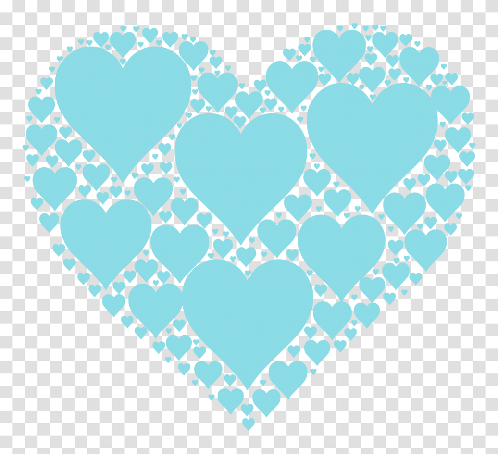 Clipart Royalty Free Svg Blue Valentines Day Hearts, Rug Transparent Png