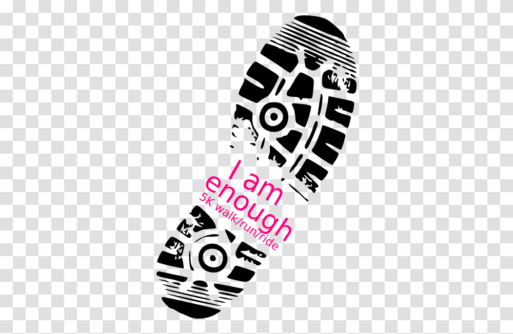 Clipart Running Shoes Running Shoe Print Clip Art Can Du Week, Stencil, Label Transparent Png