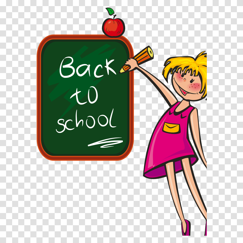 Clipart School Days, Person, Female, Girl Transparent Png