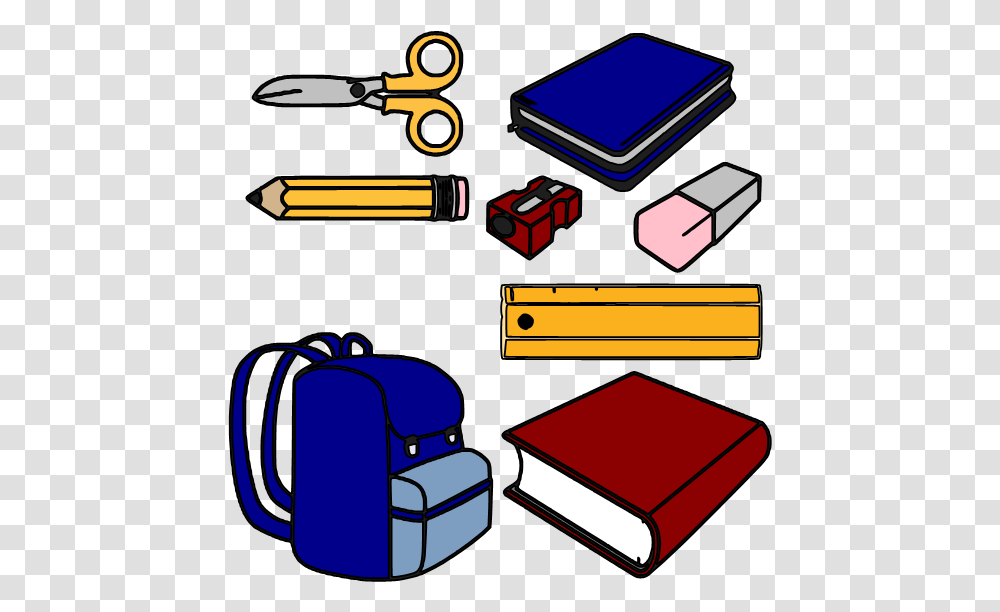 Clipart School Supplies, Label, Weapon, Diary Transparent Png