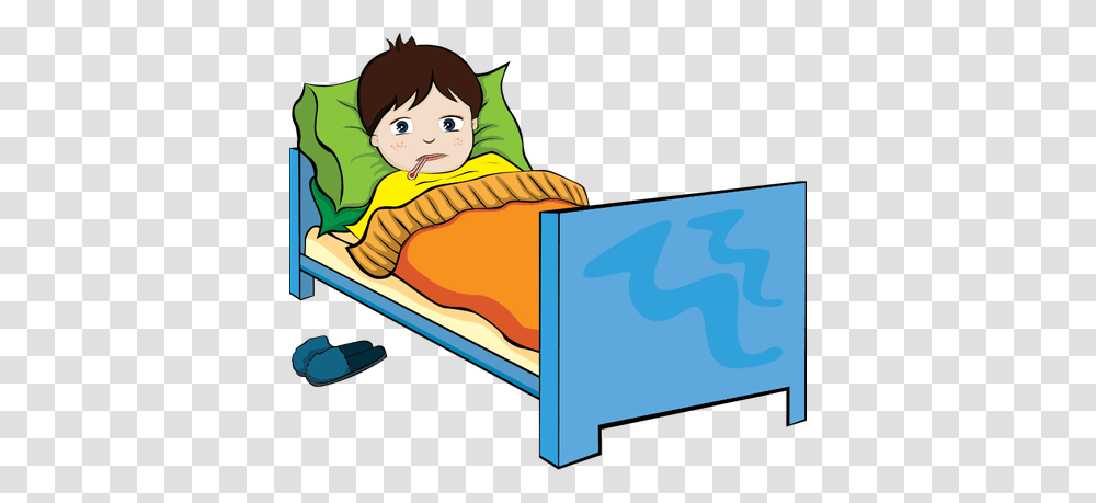 Clipart Sick Child Clip Art Images, Furniture, Bed, Female, Spa Transparent Png