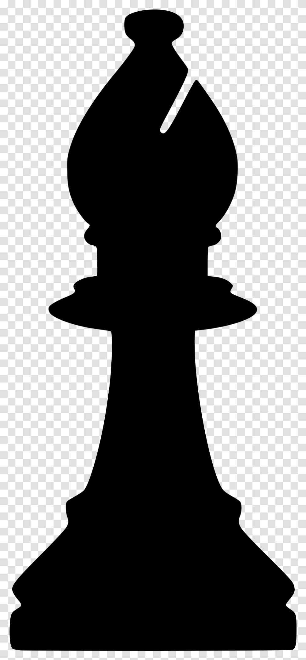 Clipart Silhouette Chess Piece Remix Bishop Alfil Chess Bishop Chess Piece Clipart, Gray Transparent Png
