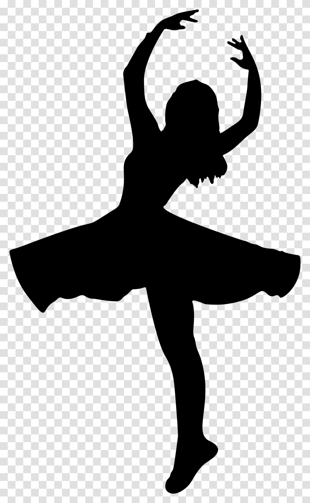 Clipart Silhouette Girl Dancing Clipart, Gray, World Of Warcraft Transparent Png