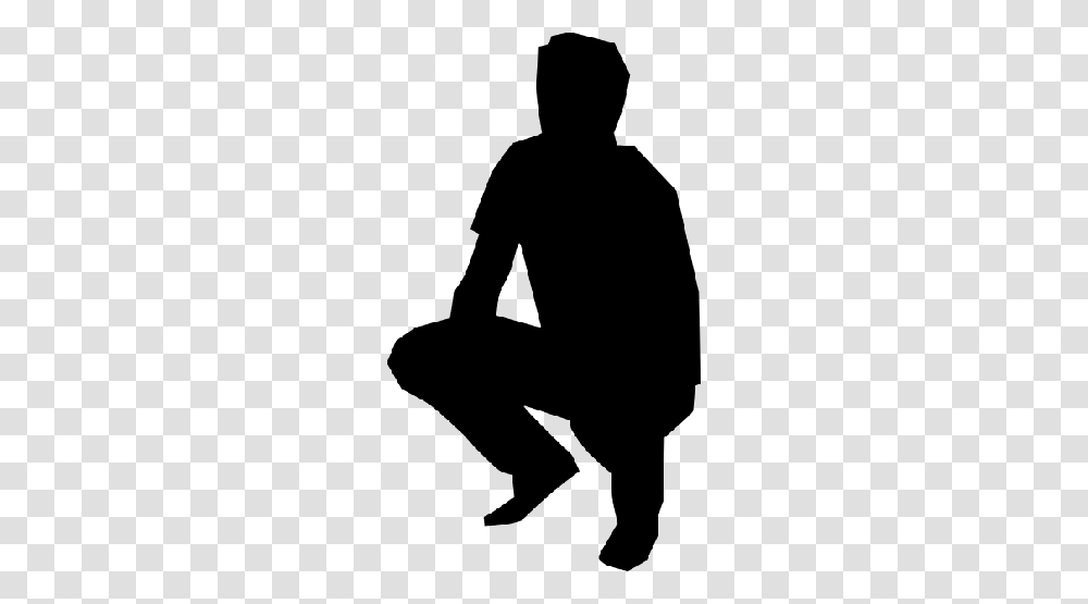 Clipart Silhouette Of A Person Sitting, Kneeling, Human, Hoodie, Sweatshirt Transparent Png