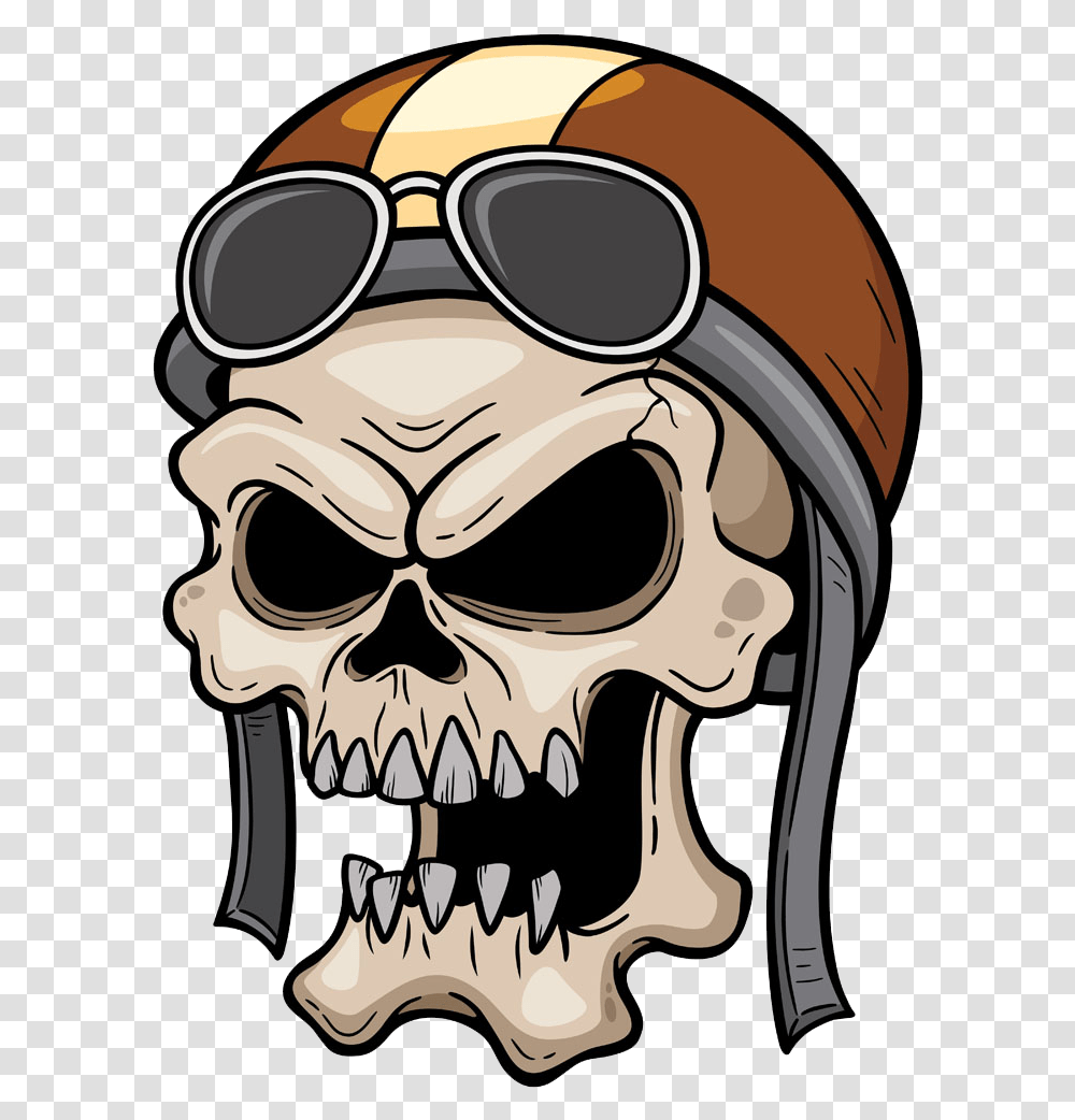 Clipart Skeleton Cranium Vector Skull Illustration, Head, Jaw, Goggles, Accessories Transparent Png