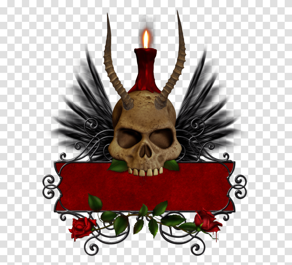 Clipart Skull Christmas Photoshop Brushes, Candle, Birthday Cake, Dessert, Food Transparent Png