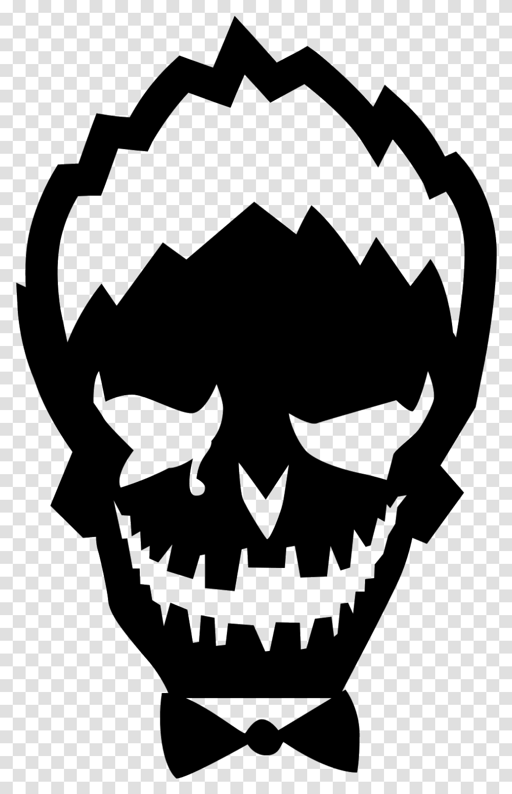 Clipart Skull Joker Joker Face Suicide Squad, Gray, World Of Warcraft Transparent Png