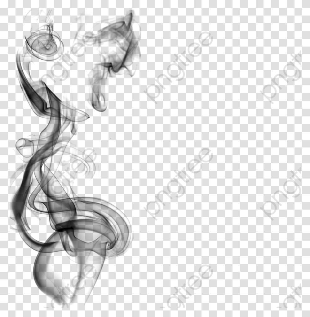 Clipart Smoke Effect Clip Library Stock Black Smoke Smoke Black And White, Outdoors, Nature, Astronomy, Outer Space Transparent Png