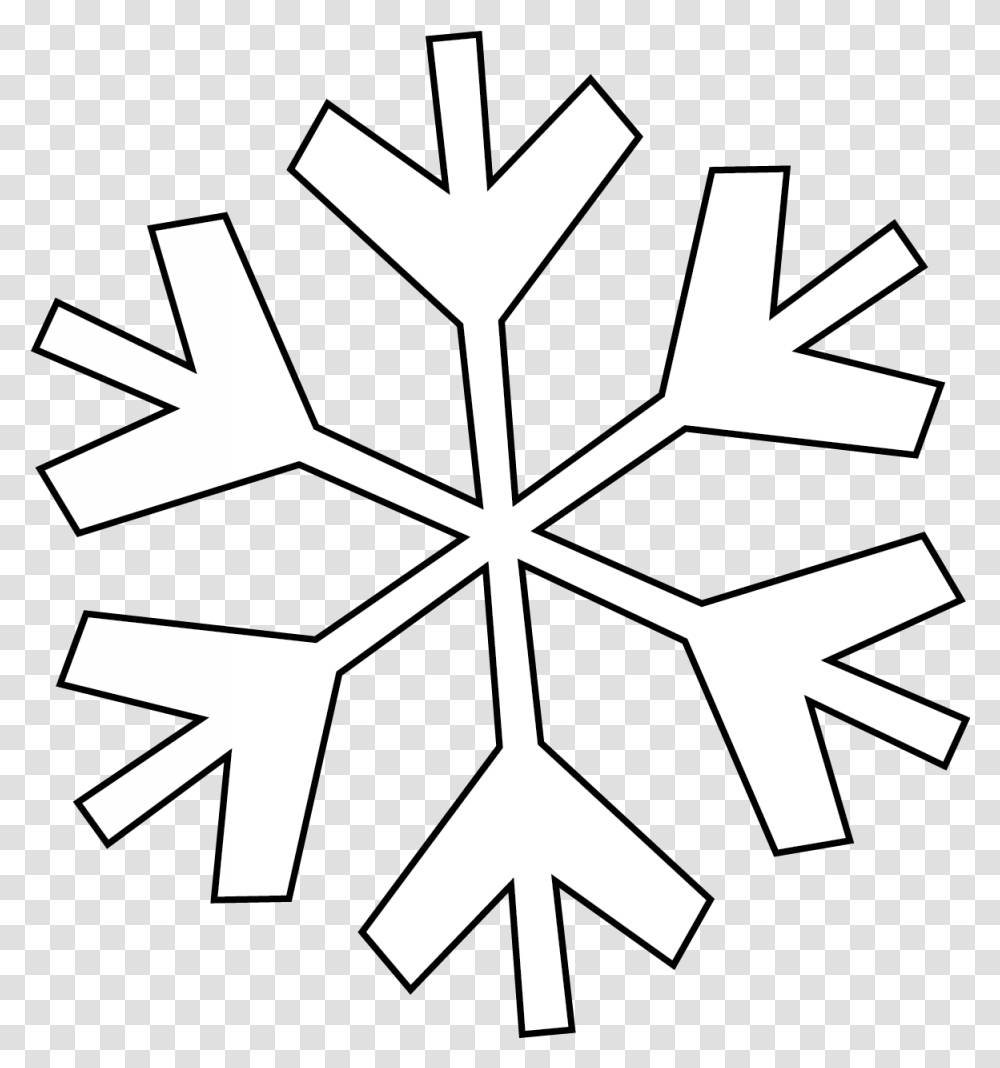 Clipart Snowflakes Black And White Line In Pack 5710 Snowflake Clipart Black And White, Cross, Symbol Transparent Png