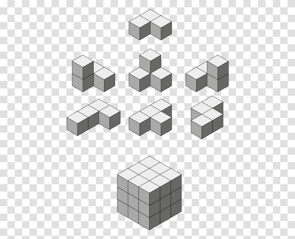 Clipart Soma Cube, Rubix Cube, Diagram Transparent Png
