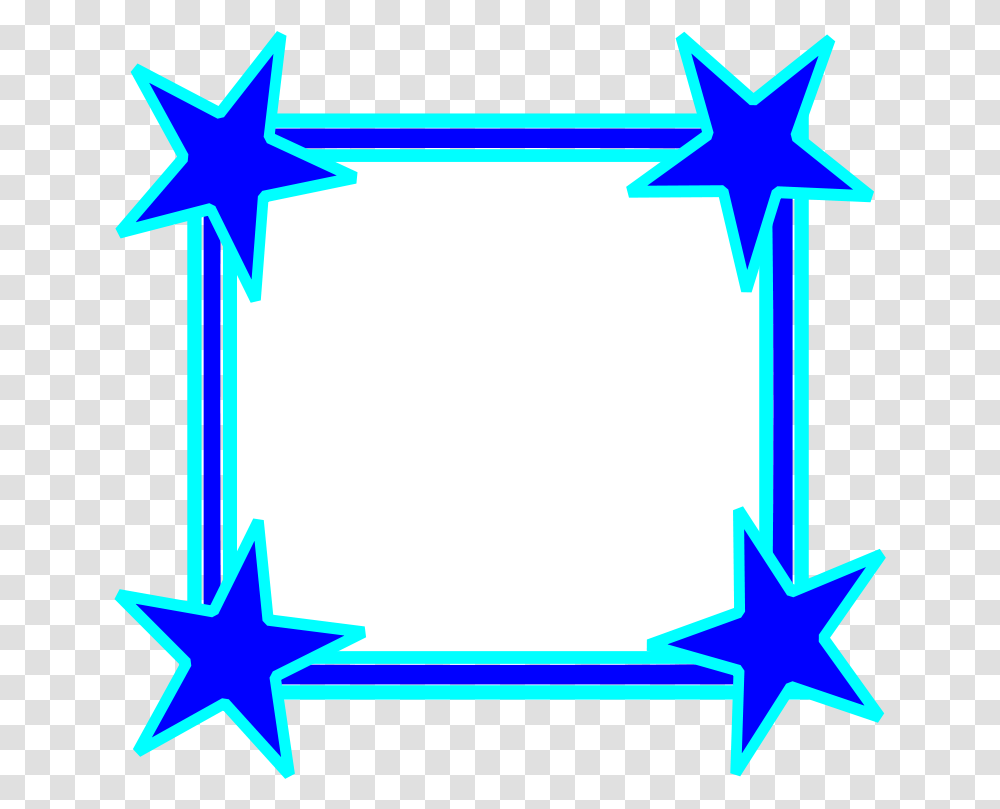 Clipart Star Border Blue Frame Clipart, Star Symbol Transparent Png