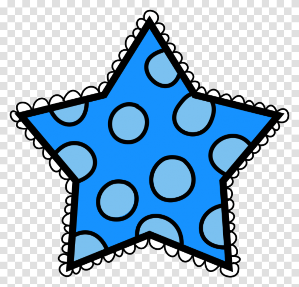 Clipart Stars Polka Dot Polka Dot Star Clipart, Star Symbol, Triangle, Scissors, Blade Transparent Png