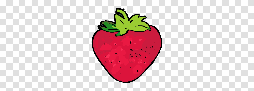 Clipart, Strawberry, Fruit, Plant, Food Transparent Png