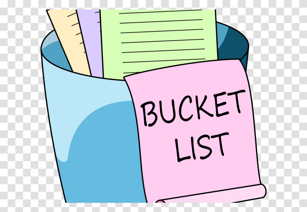 Clipart Summer Bucket Bucket List Background, Word, Cushion, Paper Transparent Png
