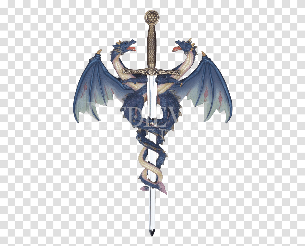 Clipart Sword Dragon Sword Dragon With A Sword, Weapon, Weaponry, Cross Transparent Png