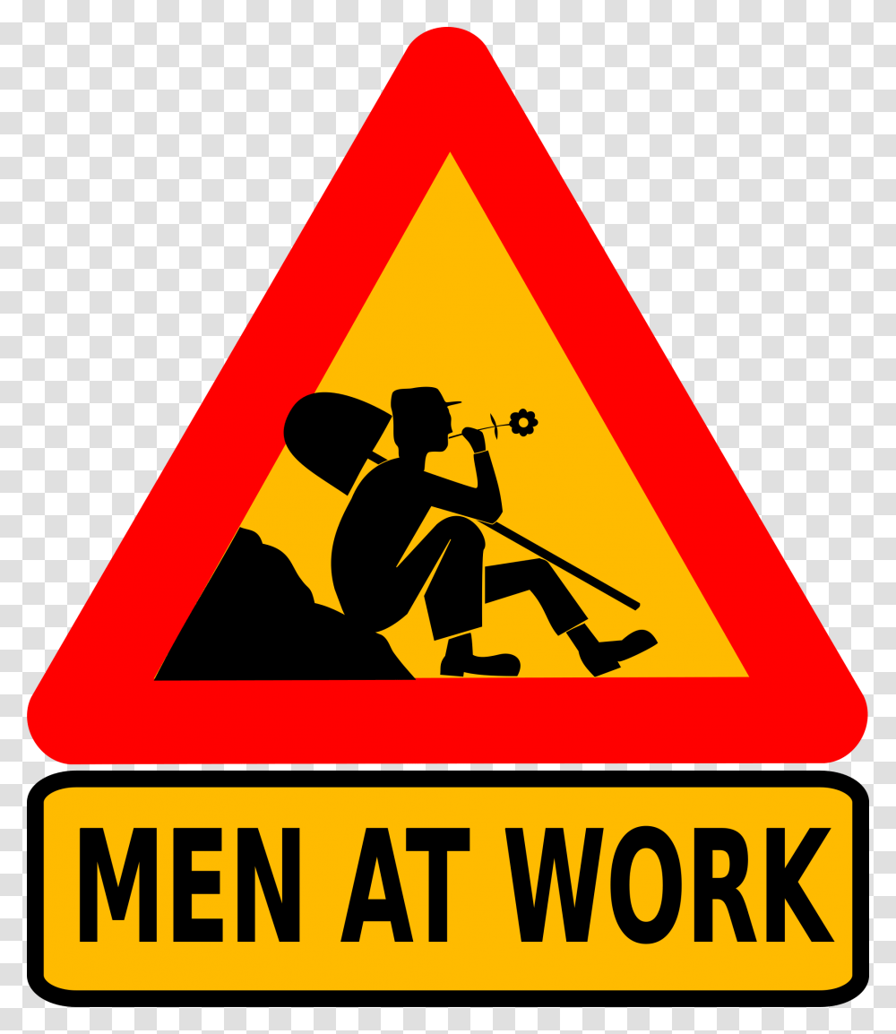 Clipart, Sign, Road Sign, Person Transparent Png