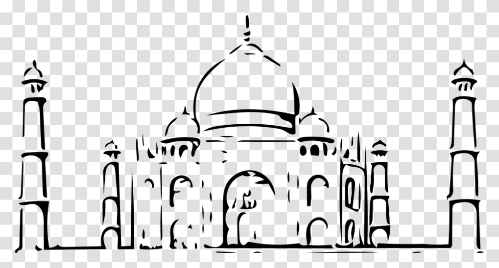 Clipart Taj Mahal Vector, Gray, World Of Warcraft Transparent Png